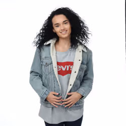 Levis Womens/Ladies Ex-Boyfriend Sherpa Trucker Jacket - 6 UK, Denim