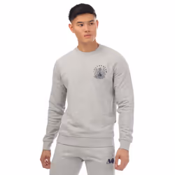 Aquascutum Mens Round Neck Sweatshirt - S, Grey