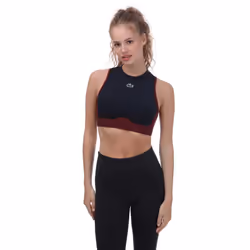 Lacoste Womens/Ladies Sport Stretch Sports Bra - L, Navy