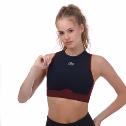 Lacoste Womens/Ladies Sport Stretch Sports Bra - L, Navy
