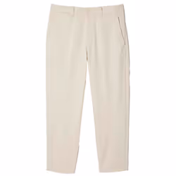 Lacoste Mens Cotton Stretch Tapered Chinos - 30R, Cream