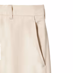 Lacoste Mens Cotton Stretch Tapered Chinos - 30R, Cream