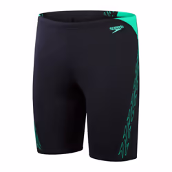 Speedo Mens Hyper Boom Splice Jammer Shorts - 28R, Navy/Green