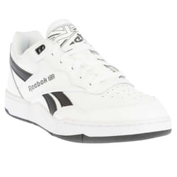 Reebok Unisex Adult BB 4000 II Leather Trainers - 4 UK, White/Black