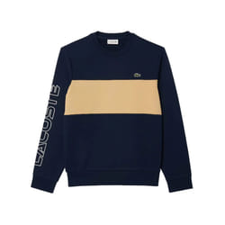 Lacoste Unisex Adult Colour Block Crew Neck Sweatshirt - XS, Navy