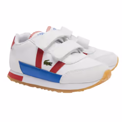 Lacoste Childrens/Kids Partner Trainers - 4.5 UK Child, White/Red