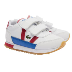 Lacoste Childrens/Kids Partner Trainers - 5.5 UK Child, White/Red
