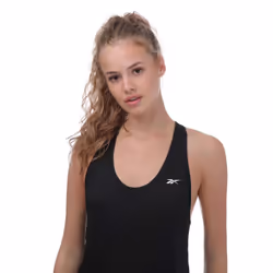 Reebok Womens/Ladies Mesh Back Workout Tank Top - 4 UK - 6 UK, Black
