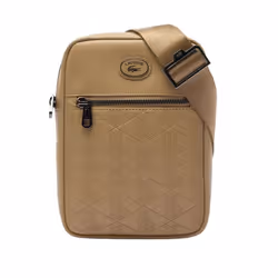 Lacoste Monogram Leather Satchel