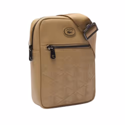 Lacoste Monogram Leather Satchel