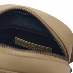 Lacoste Monogram Leather Satchel