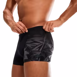 Speedo Mens V-Cut Swim Shorts - S, Black/Grey