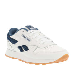 Reebok Childrens/Kids Classic Leather Shoes - 4.5 UK, White/Blue