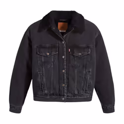 Levis Womens/Ladies 90's Sherpa Trucker Jacket - 10 UK, Black