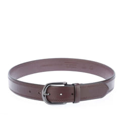 Ted Baker Picolt Brogue Detailing Bovine Leather Belt - 34in, Red