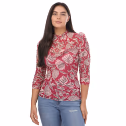 Ted Baker Womens/Ladies Izabelo Leaves Mesh Frill Top - 14 UK, Pink