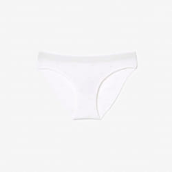 Lacoste Womens/Ladies Cotton Stretch Briefs - L, White