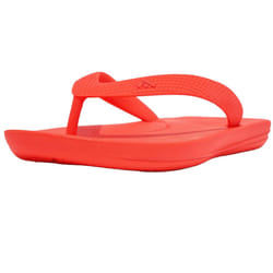 FitFlop Girls Ergonomic iQushion Flip Flops - 12 UK Child, Orange