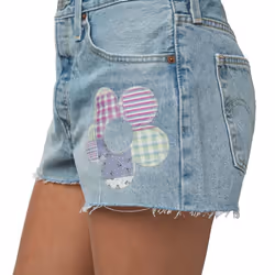 Levis Womens/Ladies 501 Original Shorts - 27R, Light Blue