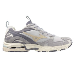 Mizuno Mens Wave Rider 10 Sportstyle Leather Trainers - 4 UK, Grey