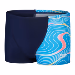 Speedo Boys Digital Print V-Cut Swim Shorts - 13-14 Years, Navy