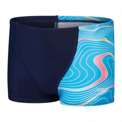 Speedo Boys Digital Print V-Cut Swim Shorts - 15-16 Years, Navy