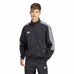 Adidas Mens Tiro Material Mix Track Jacket - M, Black