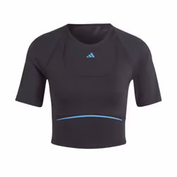 Adidas Womens/Ladies HIIT Heat.Rdy Technology Training Crop T-Shirt - 8 UK - 10 UK, Black