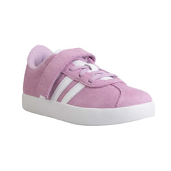 Adidas Childrens/Kids 3.0 Suede Court Shoes - 2 UK, Purple/White