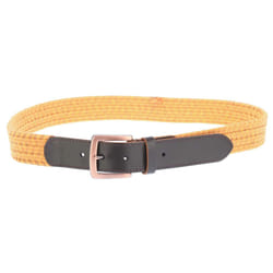 Ted Baker Galan Cow Leather Woven Belt - M-L, Mustard