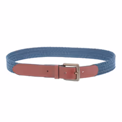 Ted Baker Galan Cow Leather Woven Belt - L-XL, Navy