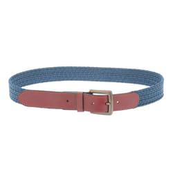 Ted Baker Galan Cow Leather Woven Belt - L-XL, Navy
