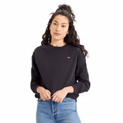 Levis Womens/Ladies Crew Neck Standard Sweatshirt - 6 UK, Black