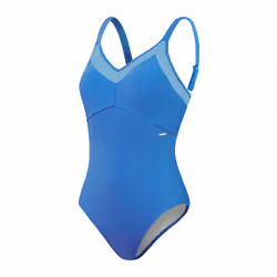 Speedo Womens/Ladies Shaping Mesh Detail One Piece Swimsuit - 12 UK, Blue