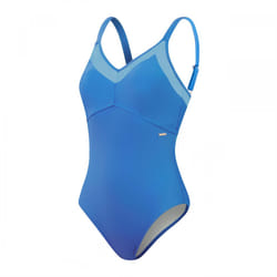 Speedo Womens/Ladies Shaping Mesh Detail One Piece Swimsuit - 12 UK, Blue