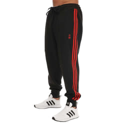 Adidas Mens Lifestyler FC Bayern Munich Jogging Bottoms - XS, Black/Red
