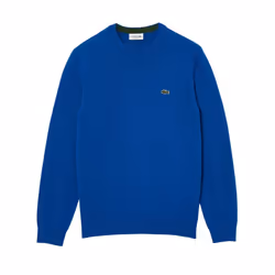 Lacoste Unisex Adult Organic Cotton Crew Neck Sweatshirt - XS, Blue