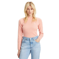 Levis Womens/Ladies Ribbed Crew Neck Sweatshirt - 8 UK, Pink