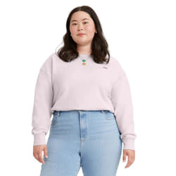 Levis Womens/Ladies Crew Neck Plus Sweatshirt - 18 UK - 20 UK, Mauve