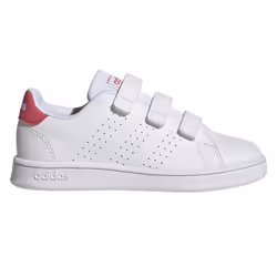 Adidas Childrens/Kids Court Trainers - 2 UK, White/Pink