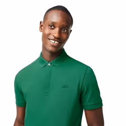 Lacoste Mens Paris Stretch Regular Polo Shirt - S, Green