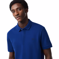 Lacoste Mens Paris Stretch Regular Polo Shirt - XS, Blue
