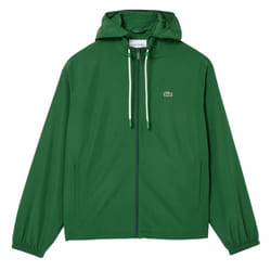 Lacoste Mens Sportsuit Detachable Hood Jacket - M, Green