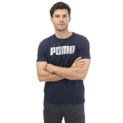 Puma Mens Sportstyle Logo T-Shirt - S, Navy