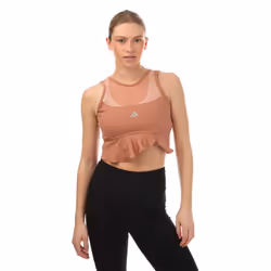 Adidas Womens/Ladies Collective Power Aeroready Frill Crop Top