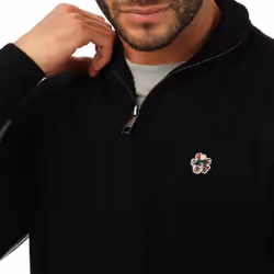 Ted Baker Mens Tooting Half Zip Sweatshirt - XS, Black