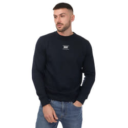 DKNY Unisex Adult Logo Printed Crew Neck Sweatshirt - S, Navy