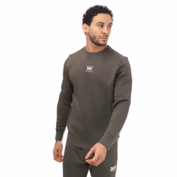 DKNY Unisex Adult Logo Printed Crew Neck Sweatshirt - L, Green