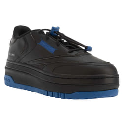 Reebok Unisex Adult Club C Milk Makeup Vegan Leather Trainers - 6.5 UK, Black/Cobalt Blue
