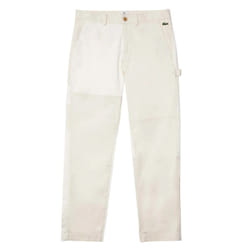 Lacoste Mens Live Heritage Organic Cotton Patchwork Trousers